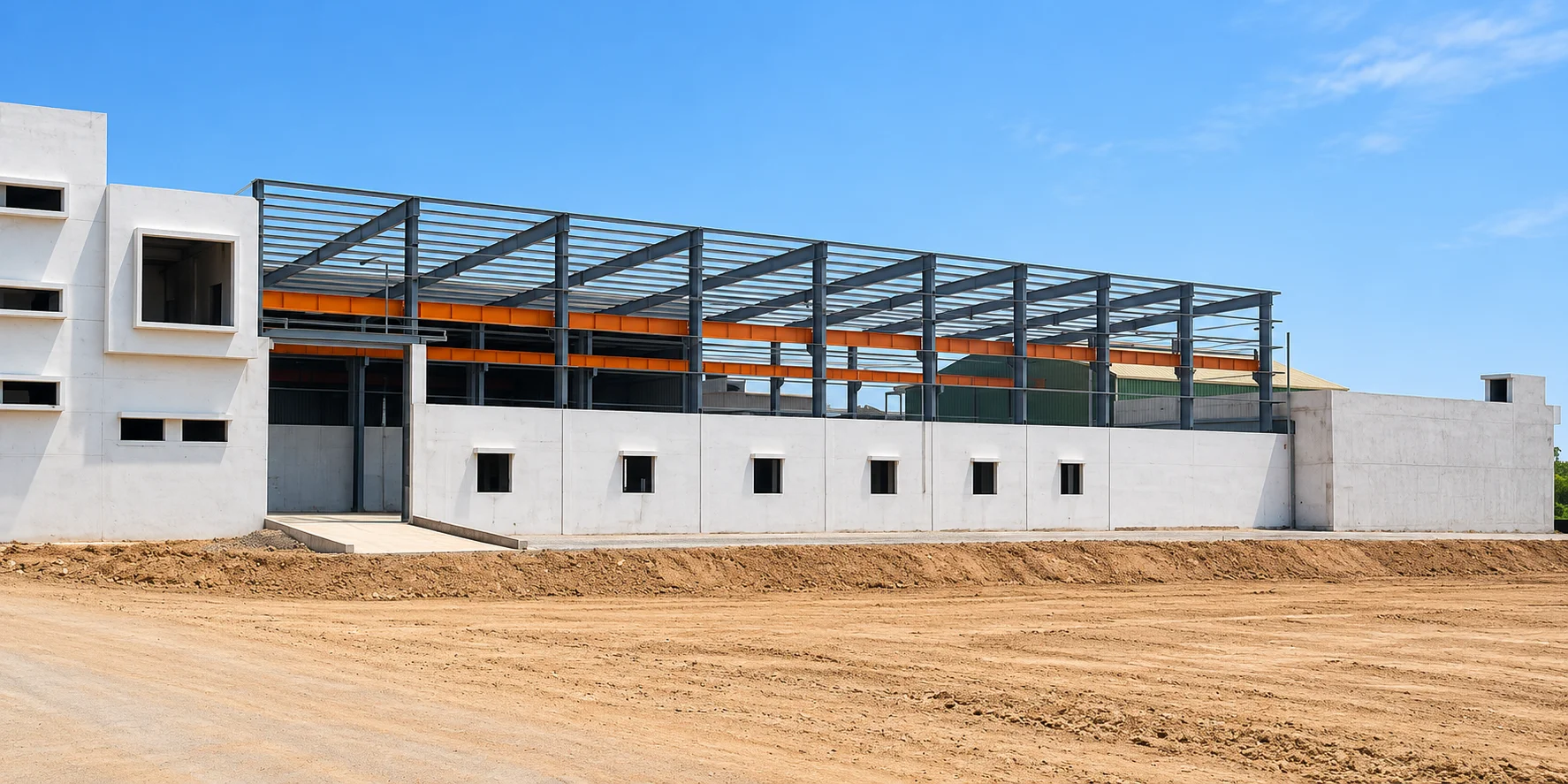 High-Bay Structural Steel Erection