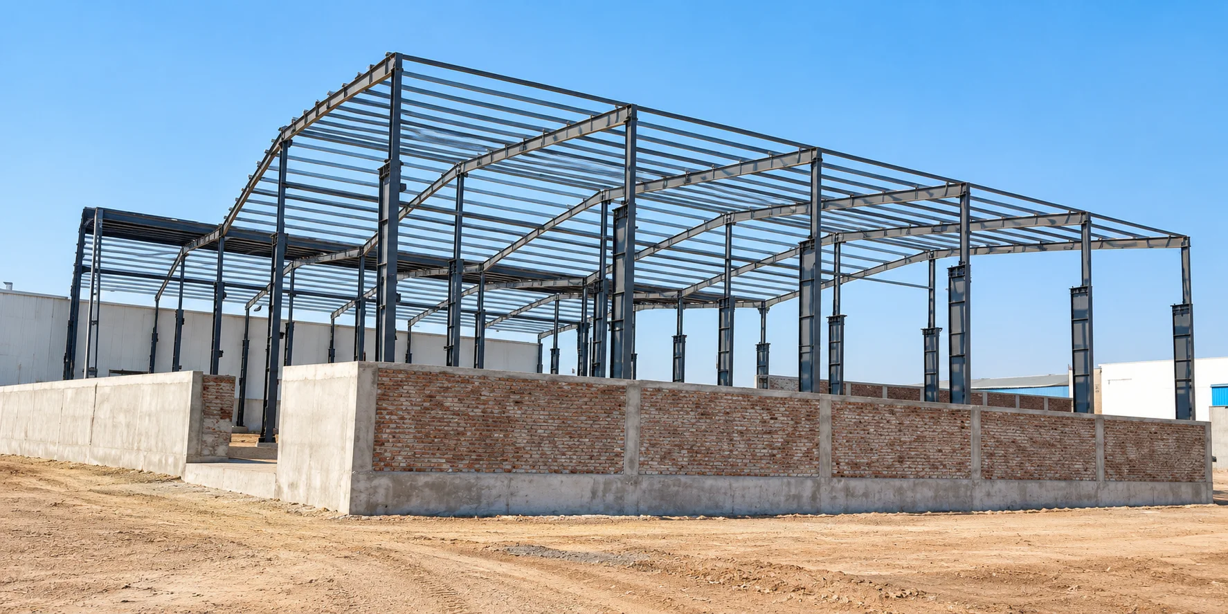 Multi-Bay Logistics Hub Framing